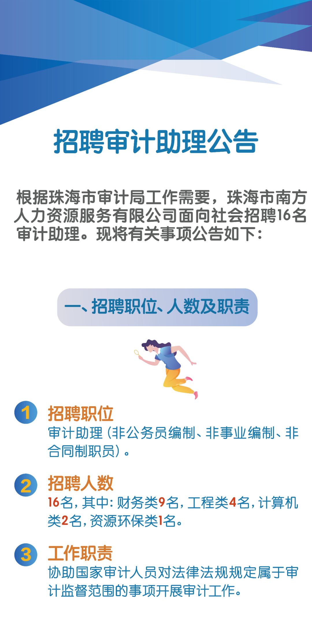 东区审计局最新招聘详解