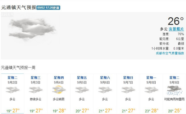 三里镇最新天气预报